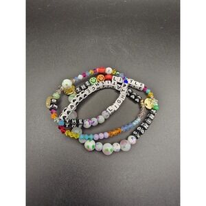 Lot 3 Little Words Project Bracelets Be The Light, The Little Things, Patience